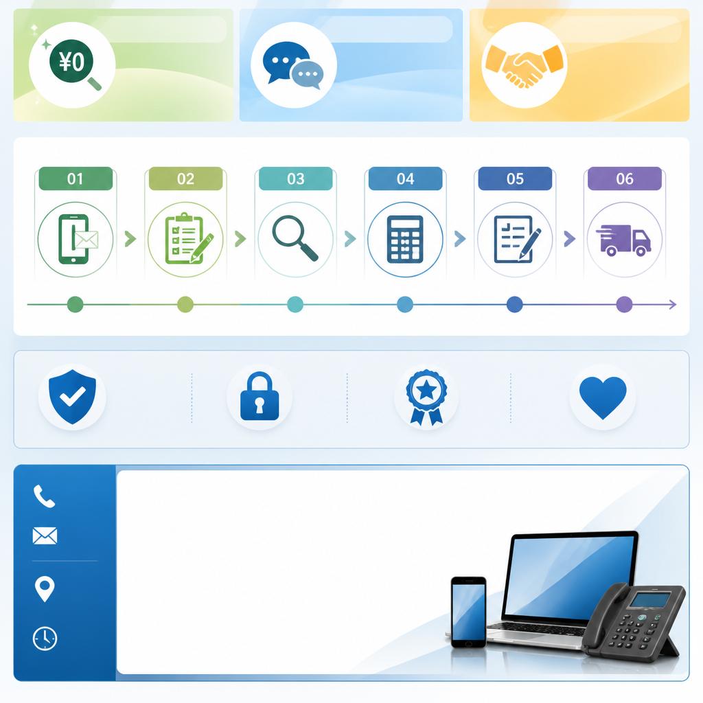 無料査定からスタート！お気軽にお問い合わせを